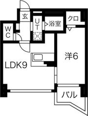 feuilles vertes AJ（ヒューベルエージェー）の間取り画像