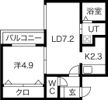 プリマベーラ南平岸の間取り画像