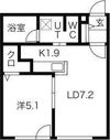 Aqua Garden平岸WESTの間取り画像