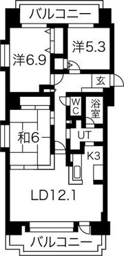 サンタの館裏参道の間取り画像