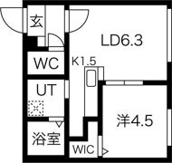 フォルテ新道東の間取り画像