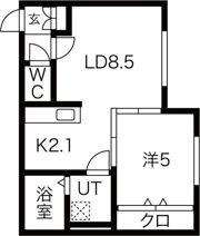Prescelto新札幌（プレシェルト新札幌）の間取り画像