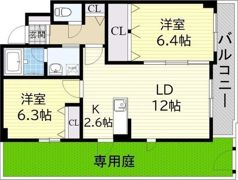 ポミエーレ平岸の間取り画像