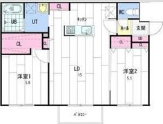 la clef東札幌の間取り画像