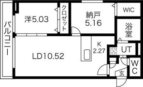 シャトーライフ山鼻1の間取り画像