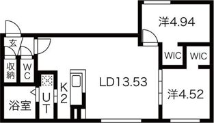 プレシャス豊平公園（PRECIOUS豊平公園）の間取り画像