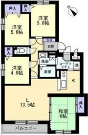 エメラルドグリーン宮の沢の間取り画像