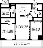 コローレ知事公館前の間取り画像