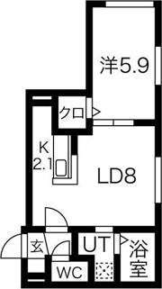 セレナーデ北円山の間取り画像