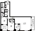パークヒルズ南10条の間取り画像