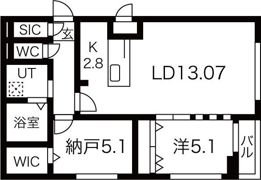 センターフィールド宮の森の間取り画像