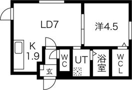 Flan N3の間取り画像