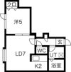 チュティ平岸の間取り画像
