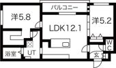 シティプレミア月寒東の間取り画像