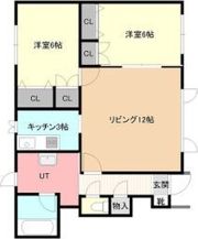 ベルリード西町C棟の間取り画像