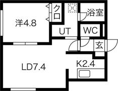 ブランノワールメザノッテ平岸の間取り画像