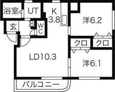 アトレ福住の間取り画像
