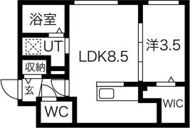 ミレイル豊平の間取り画像