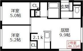 リフレ澄川の間取り画像