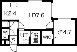グランデール新札幌II（A棟）の間取り画像