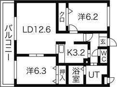 グランミュールの間取り画像