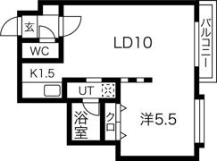 フォンテーヌ麻生の間取り画像