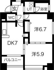 クラッセ北大通りの間取り画像