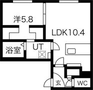 カレラ月寒 セカンドの間取り画像