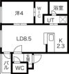 クロスティア南円山の間取り画像