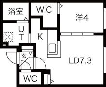 ロイヤルガーデン北6条の間取り画像