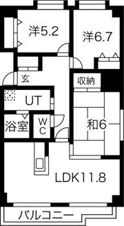 エクシード33の間取り画像