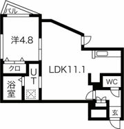 サリーレ新札幌B棟の間取り画像