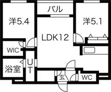 Rejoice東札幌（旧Alivis東札幌）の間取り画像