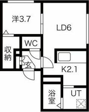 Orquidea西線9条（オルキデア）の間取り画像