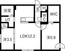 サクランシェ宮の沢の間取り画像