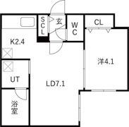 シティプレミア新道東 仮）北32条東17丁目MSの間取り画像