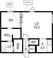 BLANC IRIS HIRAGISHIの間取り画像