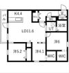 Ts COURT West13（読み:ティーエスコートウェスの間取り画像