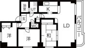 北円山シャトー桂和の間取り画像