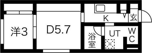 メニーズコート南郷13STの間取り画像
