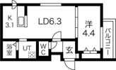 メニーズコート東屯田通の間取り画像