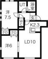 サンピラー菊水の間取り画像