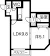オルセー厚別東の間取り画像