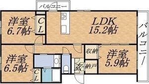 ヴァンヴェール円山の間取り画像
