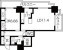 パシフィックタワー札幌の間取り画像