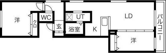 アルファスクエア宮の森2条の間取り画像