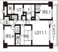 パークノヴァ北円山の間取り画像