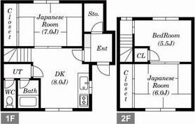 北11東11 一棟二戸の間取り画像