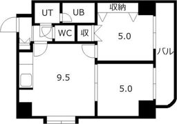 メープル北27条の間取り画像