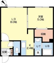 グランメール恵翔の間取り画像